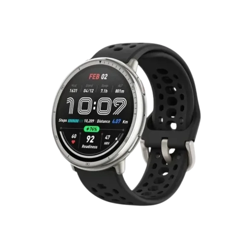 Amazfit Active 2 BT Calling Smart Watch Black Leather Amazfit Active 2 BT Calling Smart Watch Black Leather