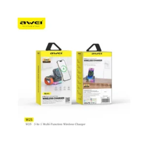 Awei W25 3-in-1 Wireless Charger