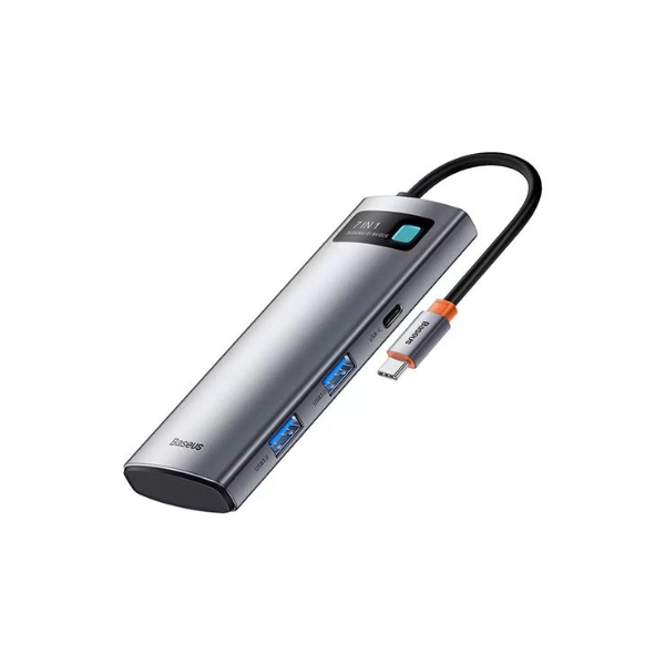 Baseus Metal Gleam 7-in-1 Type-C Hub Docking Station Baseus Metal Gleam 7-in-1 Type-C Hub Docking Station