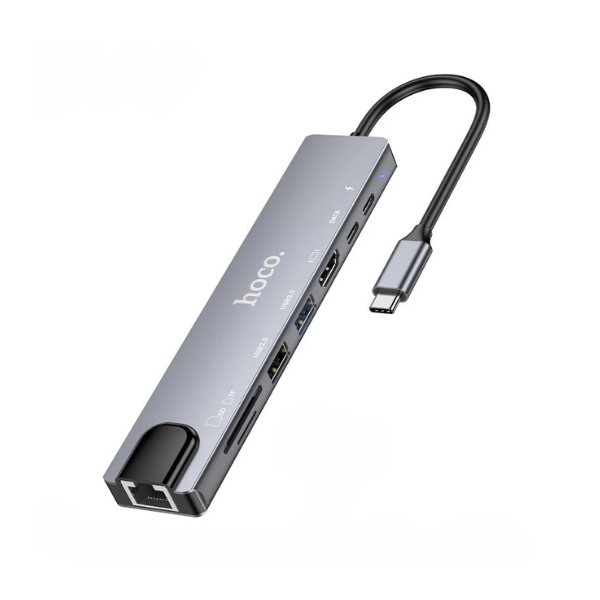 Hoco DUP09 8-in-1 Docking Hub Converter Adapter Hoco DUP09 8-in-1 Docking Hub Converter Adapter