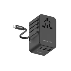 Momax 1 World 3-Ports GaN Universal Travel Charger – 70W