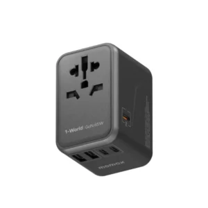 Momax 1-World UA10 100W GaN 4 ports + AC Travel Adapter