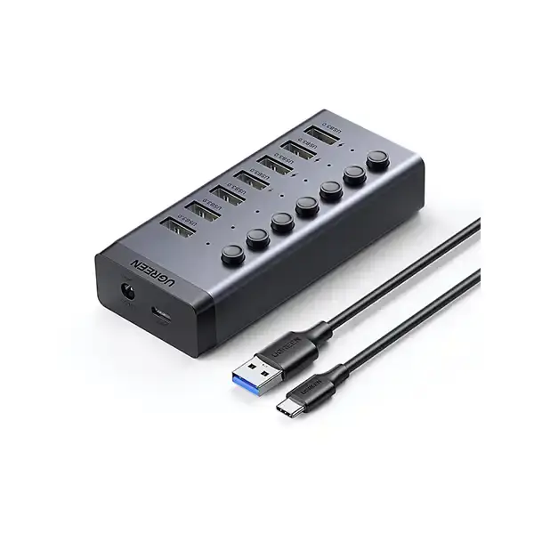 UGREEN CM481 7-Port USB 3.0 Hub with 4 Smart Charging Ports UGREEN CM481 7-Port USB 3.0 Hub with 4 Smart Charging Ports