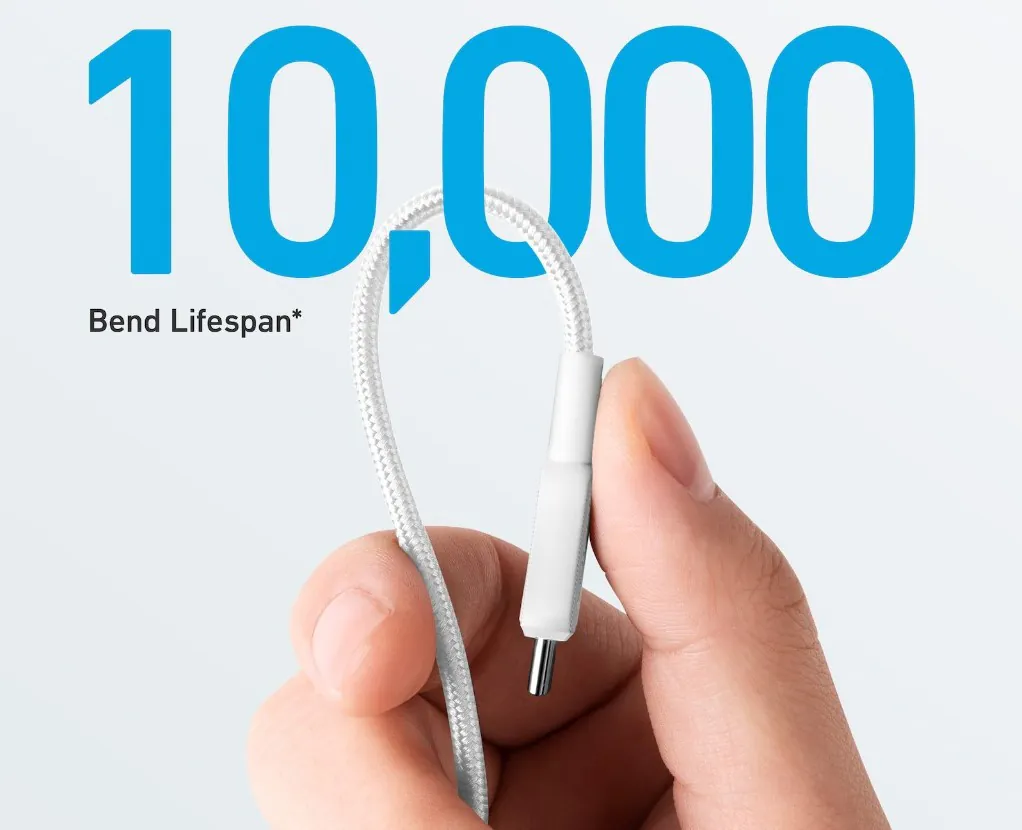 Anker 322 USB-C To USB-C Cable 60W Nylon Braided Safe charging cable 3ft - Image 3